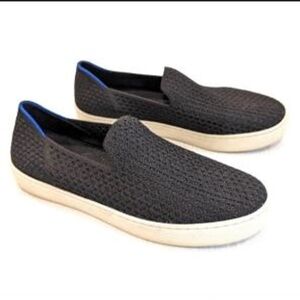 Rothy’s retired original slip in sneaker black honeycomb women’s 8 EUC